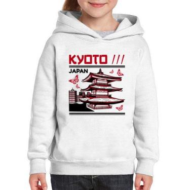 Imagem de Moletom Infantil Kyoto Japan - Foca na Moda, Branco, 4