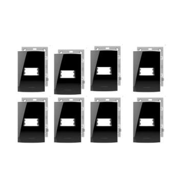 Imagem de KIT 8 Placa 4x2 1 Módulo Black Piano Alumbra Inova Pro Class