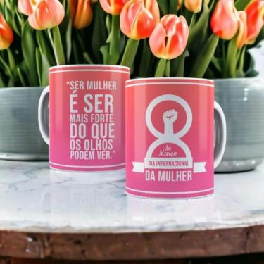 Imagem de Caneca de Porcelana Dia Internacional da Mulher - Silva e Costa - Pers
