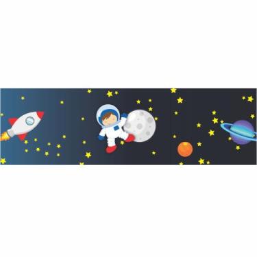 Imagem de Faixa Decorativa Adesivo Infantil astronauta menino Quarto - CG Mimo K