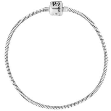 Imagem de Pulseira Prata para Berloque Link Adulto com Resina 15cm - Convex