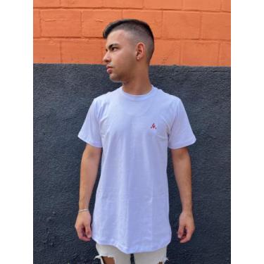 Imagem de Kit 3 Camisetas Básicas de Algodão Carline, Branco, Cinza, Bege, GG