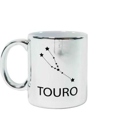 Imagem de Caneca Cromada Signo Touro - Estamparia Shelby