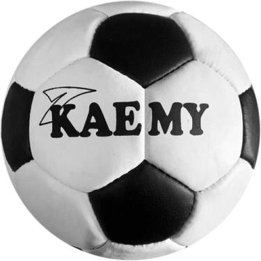 Imagem de Bola Futsal Retro em Couro Legítimo Kaemy Adulto Costurada 440g-K82, B