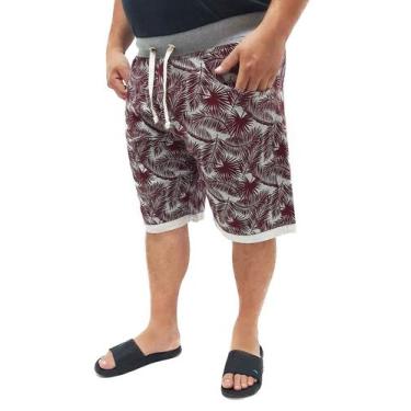 Imagem de Bermuda Moletom Plus Size Extra Grande Butu Biru Estampada - BUTU BIRU