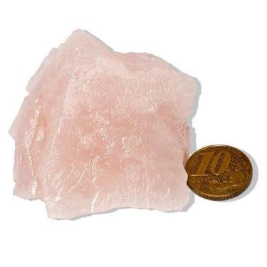Imagem de 01 Cristal Rosa Pedra Bruto 50 a 100g Média 5 a 10cm Tipo B - Cristais