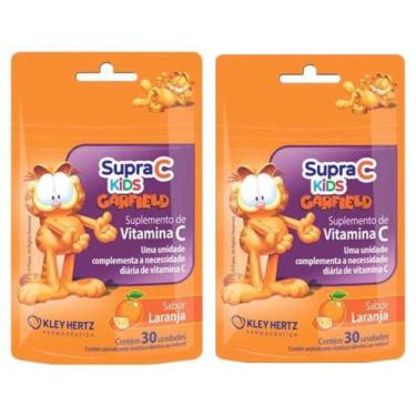 Imagem de Kit 2 Supra C Kids Vitamina C P Crianças Goma 30 Unidades Cd - Kley He