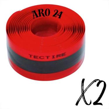 Imagem de Par 2 Fita Anti Furo Reforçada Pneu Bike Mtb Aro 20 a 26 BMX - TECTIRE