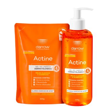 Imagem de Kit Darrow Actine Gel de Limpeza Facial com Refil (2 Produtos)
