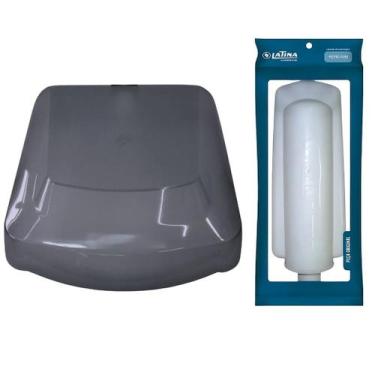 Imagem de Refil Filtro Vela Latina Pa355 + Topo tampa Titanium Cinza