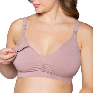 Imagem de Sutiã Lupo de Amamentação sem Bojo Alças Ajustáveis com Fecho Click se