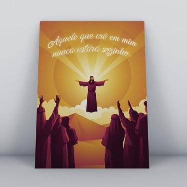 Imagem de Quadros TAC religião Cristã 014 - 20x30cm - Colorido - MDF