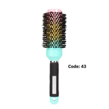 Imagem de Escova Profissional Cabelo Térmica Cerdas ceramica Javali Nylon gradie
