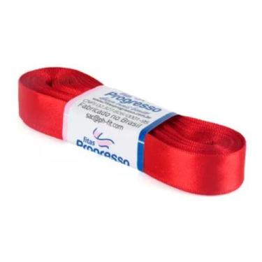 Imagem de Fita de Cetim Progresso 15mm nº3 - 10m Cor 209 Vermelho - 01 unidade -