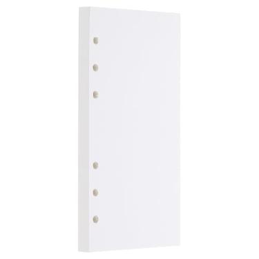 Imagem de PATIKIL Refil de papel A6 em branco, folhas soltas, refis de 6 furos para fichário recarregável de 6 anéis, caderno, enchimento, agenda, agenda de escritório, 80 folhas/160 páginas, branco