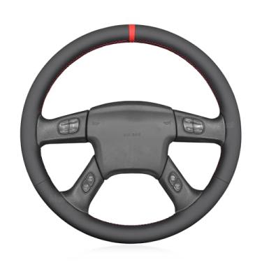 Imagem de MEWANT Capa de volante costurada à mão para Chevrolet Silverado 2003-2007 Protetor de volante, acessórios de volante