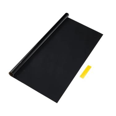Imagem de Motoforti Película de privacidade universal para janela de carro 6 m x 19,69 polegadas carbono 1 PLY PET preto 1 peça VLT 20% IRR 48% UVR 97%