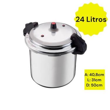 Imagem de Panela de Pressão com Fechamento Externo Nacional, 24 Litros
