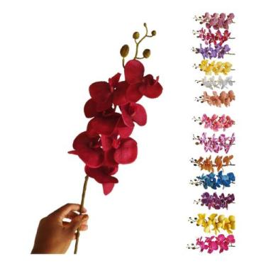 Imagem de Orquídea Arranjo Artificial Flor Toque Real Haste 7 Flores - Hisma, Ro