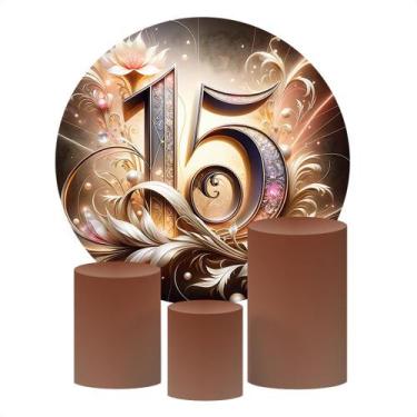 Imagem de Kit 4 Capas Decorativas Para Festa de 15 Anos Sublimado Várias Estampa
