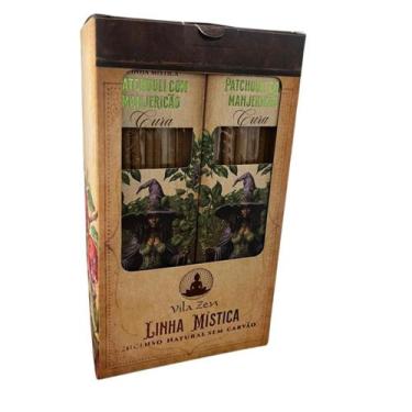 Imagem de Incenso Linha Mistica 0% Carvão Patchouli Manjericão 12 Cxs - Lua Míst