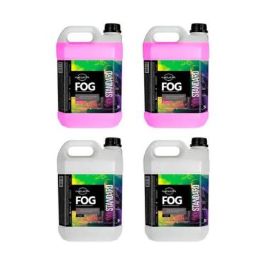 Imagem de Líquido Para Maquina Fumaça 5 Lts 2 Tutti-frutti + 2 Neutro - NEVOA