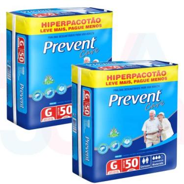Imagem de Fralda Geriátrica/adulto Prevent Care G - 2 Pacotes C/100un
