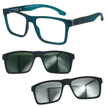 Imagem de Oculos Mormaii Swap NG 2 6153 K04 com 2 Clipon G15 e Prata, G15, Prata