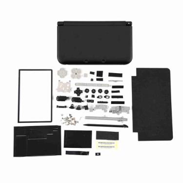 Imagem de QANYEGN Capa de capa completa para console de jogos, peças de reparo para console de jogos, kit de substituição completo para 3DS XL (Black)