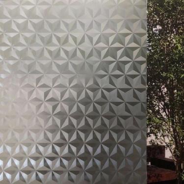 Imagem de Pelicula Adesiva Eletrostatica para Vidro Blindex Triangulos 200x60cm 