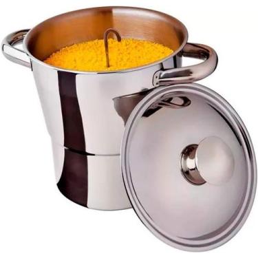 Imagem de Cuscuzeira em Aço Inox 2,5 L - Lyor