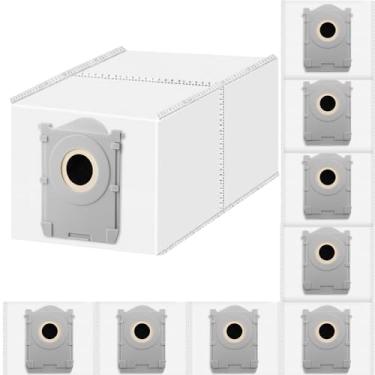 Imagem de Pacote com 10 sacos de pó X8 compatíveis com ECOVACS DEEBOT X8 Pro Omni/X9 Pro Omni/T50 Pro Omni/T50 Max Pro Omni/T80 Omni/Yeedi S14 Plus Robot Aspirador, 4 camadas de filtragem eficaz