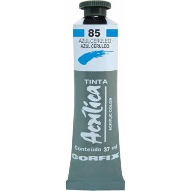 Imagem de Tinta Acrílica Corfix 37 ml 085 - Azul Cerúleo