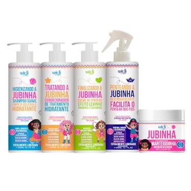 Imagem de Kit Widi Care Jubinha Infantil Shampoo, Condicionador, Creme de Pentear Levinho, Spray Desembaraçante, Manteiguinha