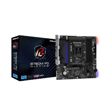 Imagem de Placa Mãe ASRock B760M PG Riptide, Chipset B760, Intel LGA 1700, mATX, DDR5