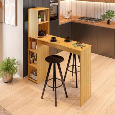 Imagem de Bancada Gourmet Adelaide 05 nichos - PIPPAWEB, Freijó