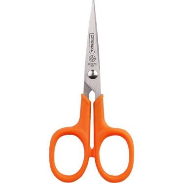 Imagem de Tesoura Artesanal Bordar Fio Liso Laranja 10,8CM - Mundial