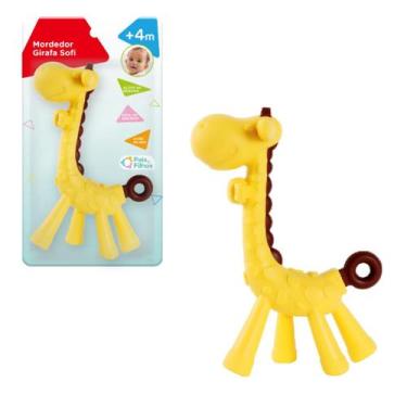 Imagem de Mordedor Girafa Sofi Alívio Dentição Bebê Macio e Seguro - Pais e Filh