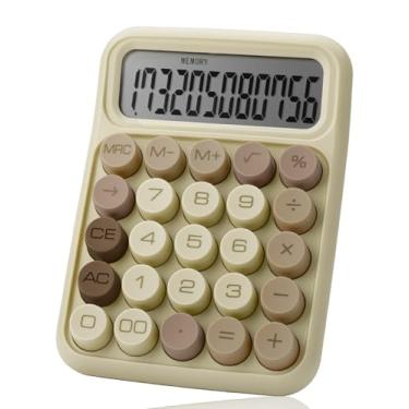 Imagem de Mr. Pen - Calculadora Mecânica de 12 Dígitos, Visor LCD Grande, Rosa