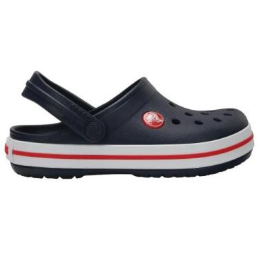 Imagem de Sandália Crocs Infantil Croband Clog K 207006-001 Preto/Branco, Preto,