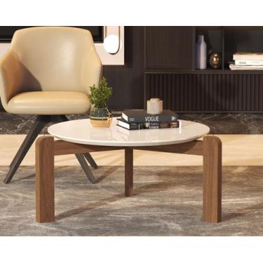 Imagem de Mesa De Centro Austria Redonda Off/white - Móveis Decor
