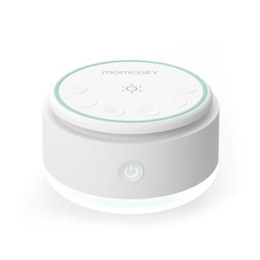 Imagem de Momcozy Máquina de som para bebês - 20 sons suaves e luz sensível ao toque, ruído branco portátil para crianças e adultos para dormir e memória | Companheiro de viagem ideal e berçário indispensável e