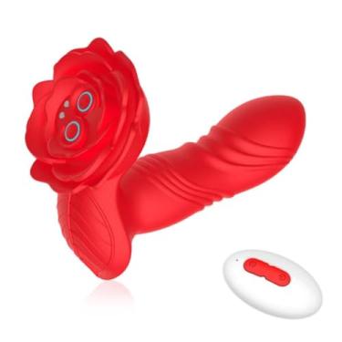 Imagem de Vibrador Bud Flower 9 Vibrações E 9 Modos Vai E Vem App Control Orgasmos Intensos Estimulação Dupla