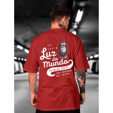 Imagem de Camiseta Oversized Luz do mundo Masculina e Feminina Lançamento Method