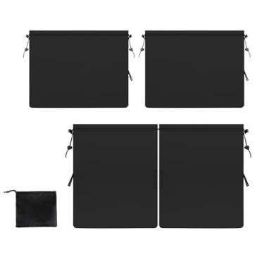 Imagem de Cortinas de privacidade de carro com 3 peças - 95% blackout com divisor ajustável para SUV/Sedan - persianas de privacidade para viagens, acampamento