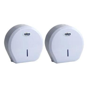 Imagem de 2 Dispenser De Papel Higiênico Em Rolo 200 A 500m Nobre