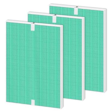 Imagem de Pacote com 3 116130 HEPA Filtro de Substituição Absorvedor de Toxina H para Winix 5500-2 5510 5520 Am80 Purificador de Ar Plasmawave Filtro HEPA Verdadeiro, Verde