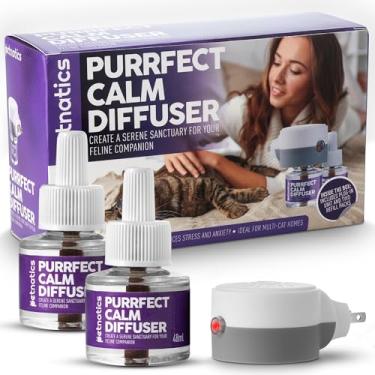 Imagem de Petnatics Purrfect Difusor calmante para gatos | Alívio do estresse para animais de estimação | Difusor de feromônios calmantes para vários gatos | Tecnologia de feromônios calmantes | Efeito de longa