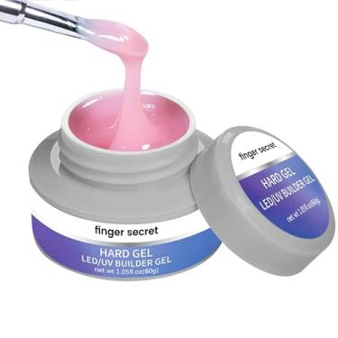 Imagem de finger secret Gel De Construção Rígido Rosa 2 Oz Para Extensão E Fortalecimento Unhas, Géis Postiços, Suprimentos Profissionais Uv