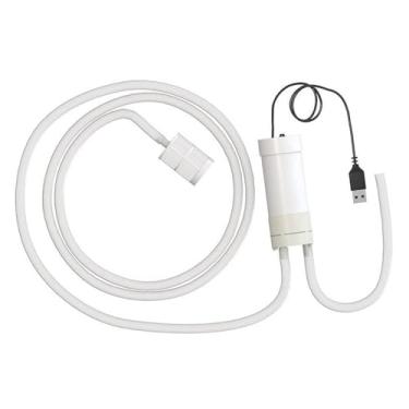 Imagem de IEUDNS Bomba de transferência de vinho compacta e versátil, dispositivo de sucção de bebidas alcoólicas, bomba autoescorvante de sifão elétrico portátil, Tubo de 2m